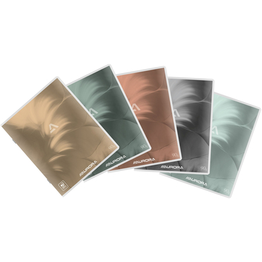 AURORA Carnet de notes A5 136MQ10 quadrillé assorti