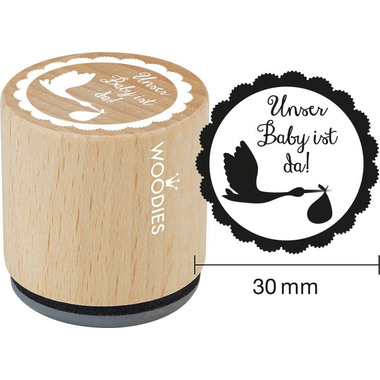 COLOP Woodies Display Baby 151335 25 Stempel, 5 Kissen