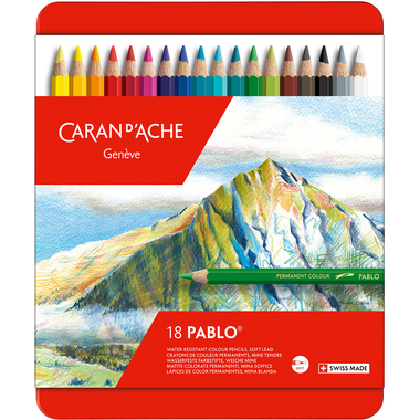 CARAN D'ACHE Matita colorata Pablo 666.318 18 colori