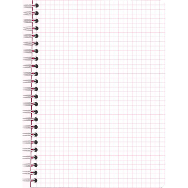 RHODIA Bloc à spirales Couleurs A5 118115C rouge, carreaux 60 feuilles