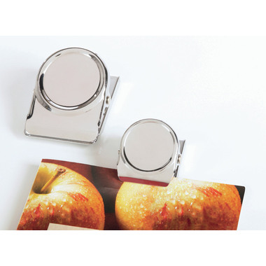 MAGNETOPLAN Aimants Clip argent 16670 petit, 35mm 3 pcs.