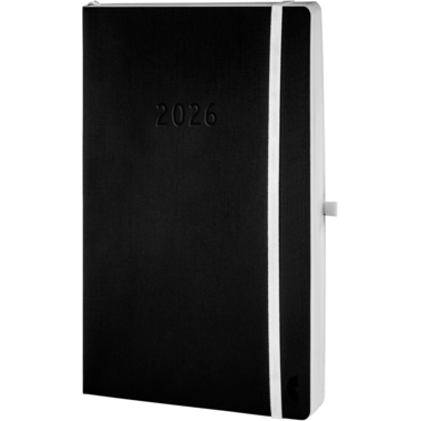 CHRONOPLAN Chronobook Black&White 2026 50946Z.26 1G/1P nero SC A5