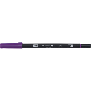 TOMBOW Dual Brush Pen ABT 676 royal purple