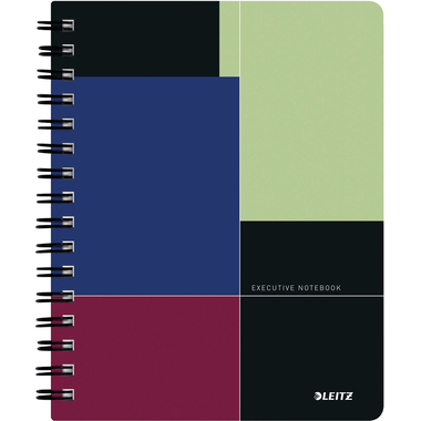 LEITZ Collegeblock Executive PP A5 44560000 farbig kariert