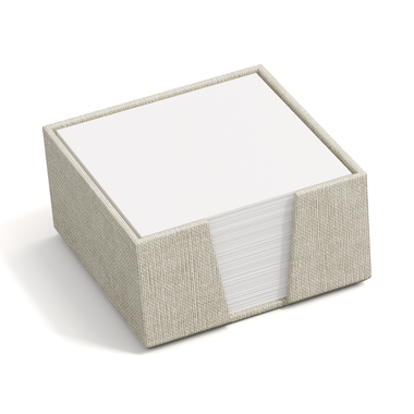BIGSO BOX OF SWEDEN Zettelkasten James 110x110mm 2711C5501 Leinen beige