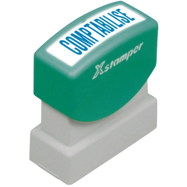 XSTAMPER Timbro Comptabilisé F F129-B blu
