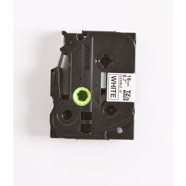 PTOUCH Flexitape lamin. schwarz/weiss TZe-FX241 zu PT-550 18 mm