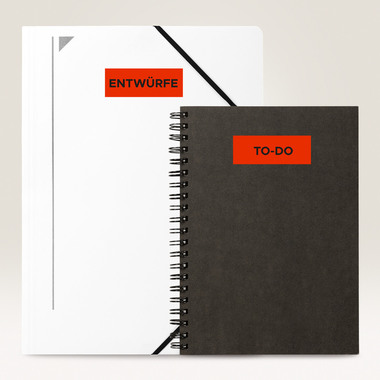 AVERY ZWECKFORM Etiquettes A4 3470 rouge 100 pcs.
