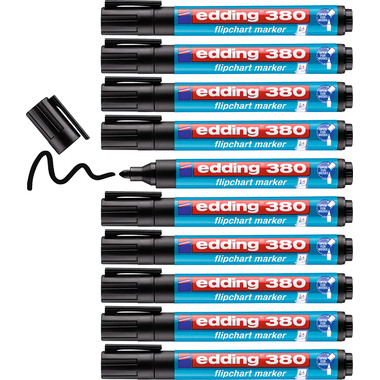 EDDING Flipchart Marker 380 1,5-3mm 380-1 schwarz
