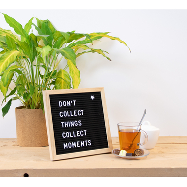 SECURIT Letterboard, Set WBL-TE-30-30 noir 30x30x2cm