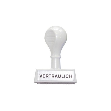 WEDO Porte-tampons texte 193 26 Vertraulich