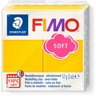 FIMO Knete Soft 57g 8020-16 gelb