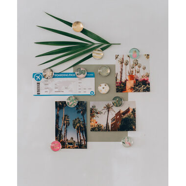 I AM CREATIVE Aimant été Let`s Organize 4035.51 Verre, 3x1cm 6 pièces