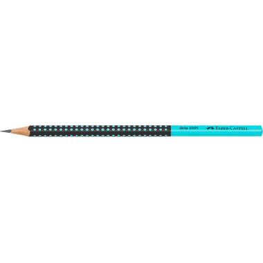 FABER-CASTELL Bleistift Grip 2001 HB 517012 Two Tone schwarz/türkis