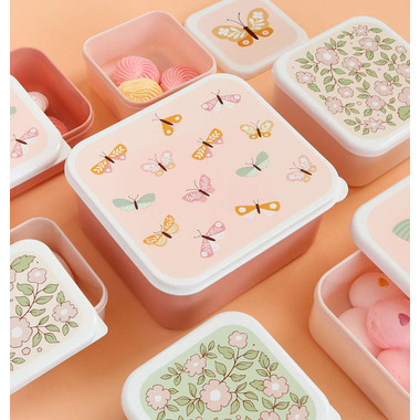 ALLC Lunch & Snackbox Set SBSEBU42 Butterflies
