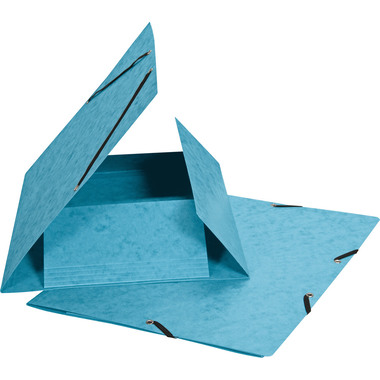 BIELLA Gummibandmappe A4 17840106U hellblau, 355gm2 200 Bl.