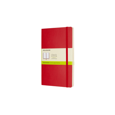 MOLESKINE Carnet L/A5 854658 en blanc,Soft Cover,scarlet