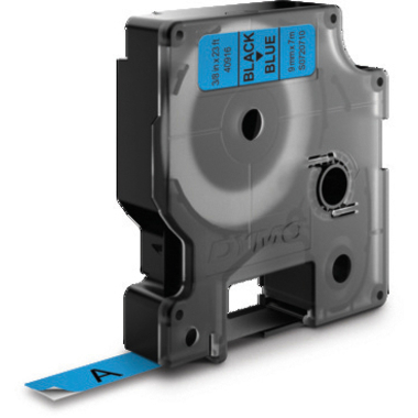 DYMO Schriftband D1 schwarz/blau S0720710 9mm/7m