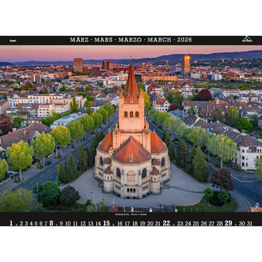 CALENDARIA Bildkalender 2026 9783036205649 Basel ML 40x31cm