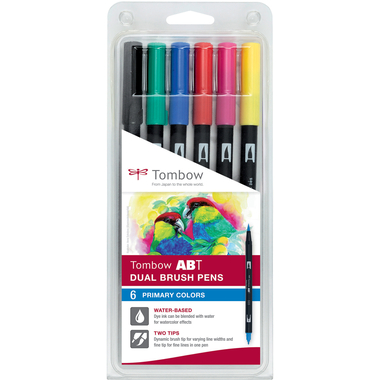 TOMBOW ABT Dual Brush Pen ABT-6P-1 6 pezzi