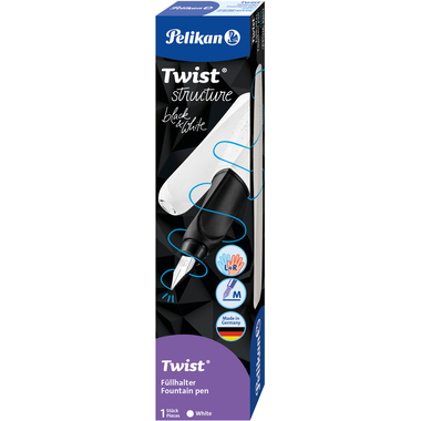 PELIKAN Füllhalter Twist Strucure M 824620 weiss