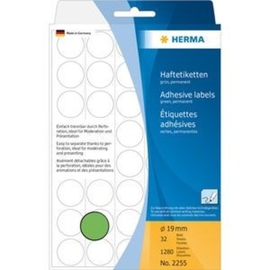 HERMA Marqueurs 19mm 2255 vert 1280 pcs.