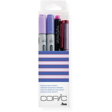 COPIC Marker Ciao 22075646 Doodle pack Purple, 4 pz.