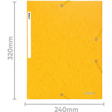 BIELLA Dossier ferm. Élastique A4 17840020U jaune, 590gm2 220 flls.