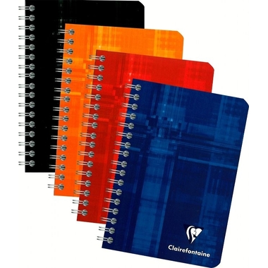 CLAIREFONTAINE Cahier ass. 9x14cm 68592 5mm 50 feuilles