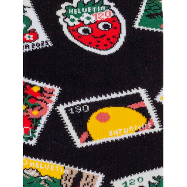 Stamp socks 2025, Dilly Socks, Black Collection, 36-40 Socks black, eco-tex and GOTS certificate