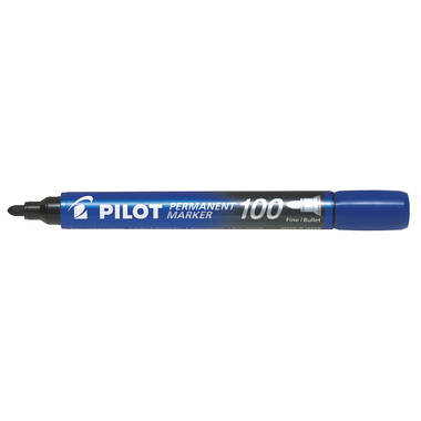 PILOT Permanent Marker 100 1mm SCA-100-L Rundspitze blau