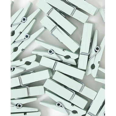 I AM CREATIVE Pince en bois Let`s Organize 4035.21 vert clair,35mm,FSC 25 pièces