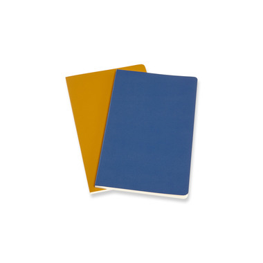 MOLESKINE Notizheft 2x 21x13cm 620596 liniert,feilchen/bernst.,96S.