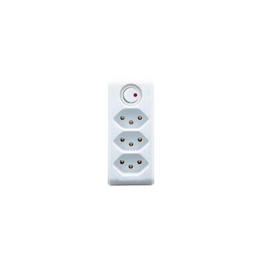 Brennenstuhl branch plug 3 x T13, 300° rotatable, white