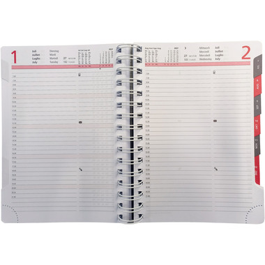 BIELLA Agenda Registra plus W-O 2027 808510000027U 1J/1P Cylar ML 14.5x20.5cm