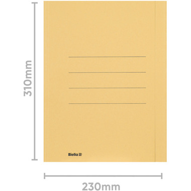 BIELLA Dossier-chemise A4 25040120U jaune 240g/m2 50 pcs.