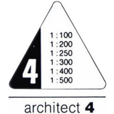 RUMOLD Dreikant-Massstab 150 30cm 150/4/30 Architect 4