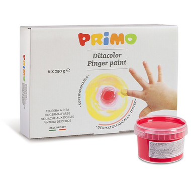 PRIMO peinture au doigt 6x250g 222TD6G Box