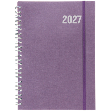 BIELLA Agenda Dispo Term Savanna 2027 808591410027U 1S/2P lila ML 14.5x20.5cm