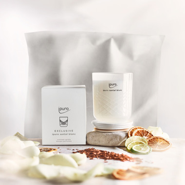 IPURO Bougie Exclusive 270ml 081.5160.00 santal blanc