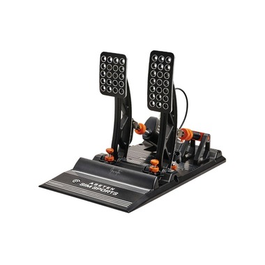 Asetek Racing Invicta Accelerator und Brake Pedal Aluminium Nero Arancione