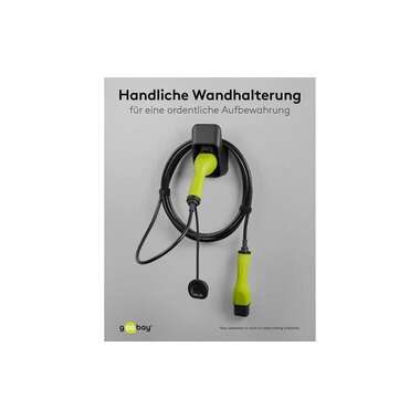 Goobay Wandhalterung mit Kabelablage für Ladekabel Typ-2