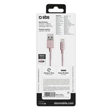 Cavo dati e ricarica per iPhone, iPad e iPod