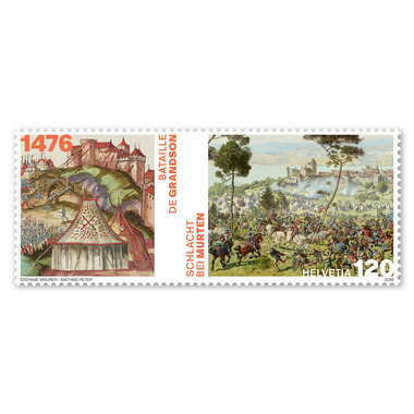 Francobollo «550 anni Battaglie di Grandson e di Morat»