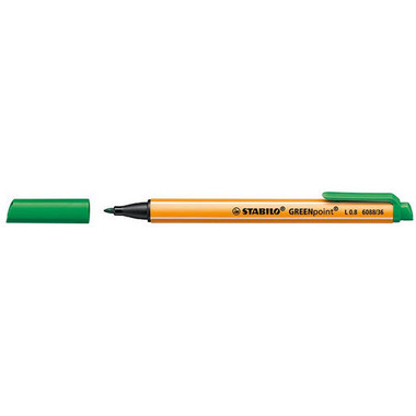 STABILO Penna fibra GREENpoint 0.8mm 6088/36 verde