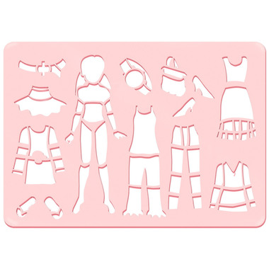 URSUS Chablon Set 1 Princess 44100001 26.8x18.9x0.2cm 6 pcs.