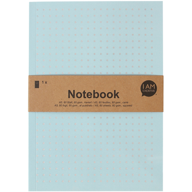 I AM CREATIVE Notizbuch A5 4005.13 hellblau 80 Seiten