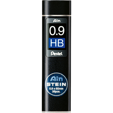 PENTEL Mines crayons AINSTEIN 0.9mm C279-HBO noir/36 pcs. HB