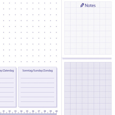 SIGEL Sottomano Lilac 2026-28 H6355 D/E/NL 30 fogli 59.5x41cm