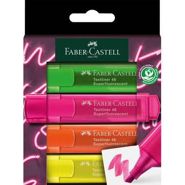 FABER-CASTELL Textliner TL 46 254600 4er Etui GenZ